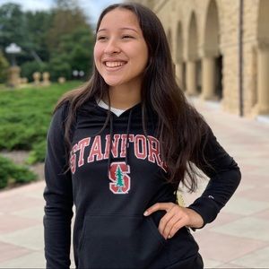 Black Stanford Champion Hoodie